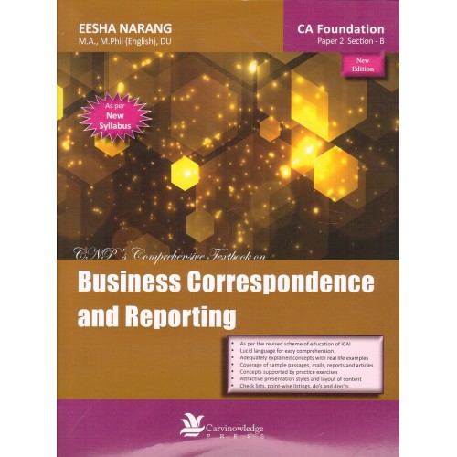 CNP's Business Correspondence and Reporting for CA Foundation Paper 2 Section B May 2018 Exam by Eesha Narang
